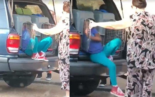 குழந்தைகளை நாய் கூண்டில் அடைத்த இரக்கமில்லாத பாட்டி: அதிர்ச்சி சம்பவம்!!