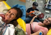 ஹோட்டல் பாத்ரூமில் தன் மனைவிக்கு பிரசவம் பார்த்த கணவர் : மனதை உருக்கும் சம்பவம்!!