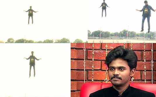 நம்பமுடியாத உண்மை : வானில் பறந்து பிரமிப்பை ஏற்படுத்திய மனிதன் : வைரலாகும் வீடியோ!!