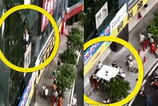 எட்டாவது மாடியிலிருந்து விழுந்த சிறுவனுக்கு நேர்ந்த சோகம்!!