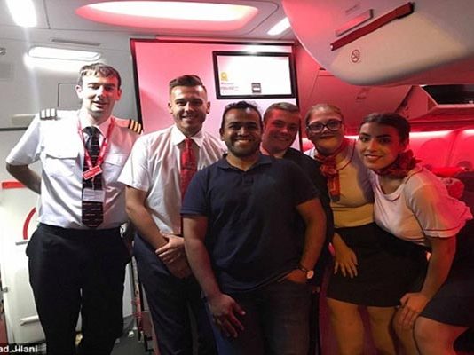 சொகுசு விமானத்தில் தனி ஒருவனாக பயணித்த அதிர்ஷ்டசாலி