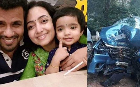 கார் விபத்தில் சிதைந்த பிரபல பாடகரின் குடும்பம் : 2 வயது மகள் பலி.. உயிருக்கு போராடும் பெற்றோர்!!