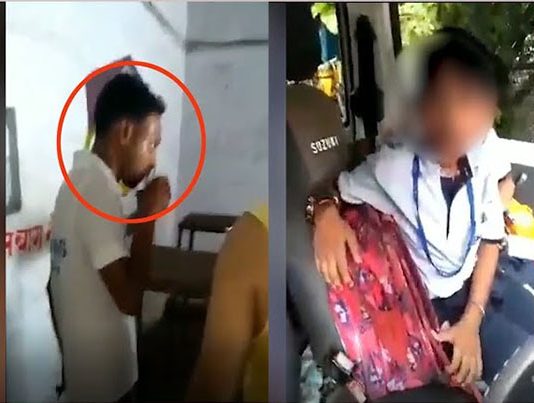 வீதியில் குழந்தைகளுடன் பள்ளி வேன் : டிரைவரின் மோசமான செயல் : கமெராவில் சிக்கிய காட்சி!!