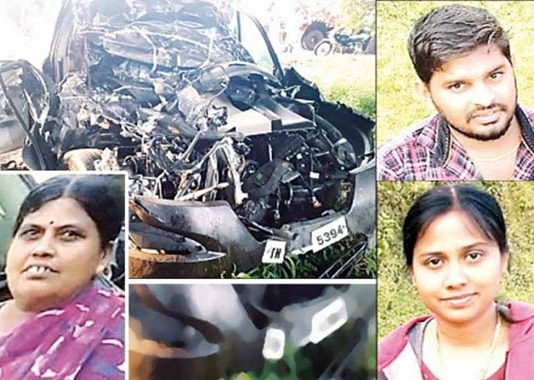 கோவிலுக்கு சென்றுவிட்டு திரும்பும்போது இளம்தம்பதிக்கு நேர்ந்த சோகம் : அனாதையான பிஞ்சுக்குழந்தை!!