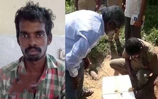 மண்ணில் தோண்டி எடுக்கப்பட்ட 7 மாத பெண் குழந்தை : பிடிபட்ட தந்தையின் வாக்குமூலம்!!