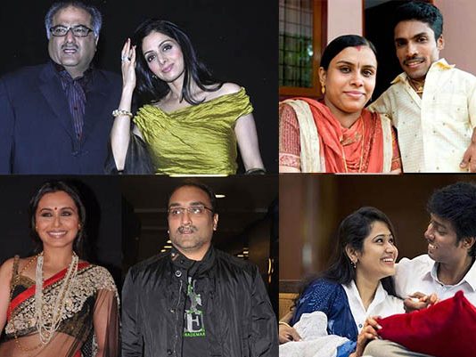 அழகையும் தாண்டி காதலுக்கு கண்ணில்லை என நிரூபித்த திரைப்பிரபலங்கள்!!