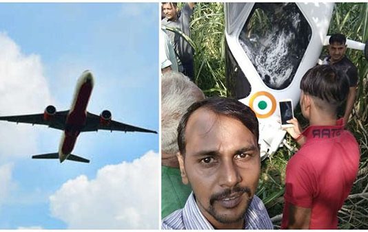 விபத்தில் சிக்கிய விமானத்தின் அருகே செல்பி எடுக்க ஓடிய இளைஞர்கள் : புகைப்படத்தால் ஆத்திரமான இணையவாசிகள்!!