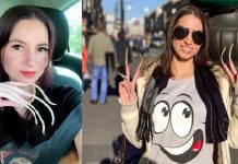 தோழியிடம் விடுத்த சவாலிற்காக பேய் நகங்களை பெற்ற அழகி : பயந்து ஓடும் பொதுமக்கள்!!