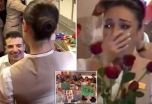 35,000 அடி உயரத்தில் ஒரு காதல் : நடுவானில் கலங்கிய பெண்!!