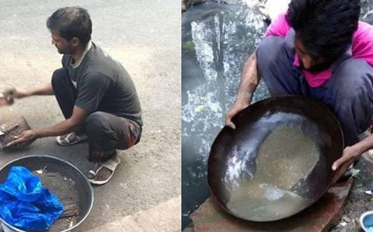 நள்ளிரவில் மண்ணிலிருந்து தங்கத்தை எடுக்கும் கும்பல்… லட்சங்களில் வருமானம் : ஆச்சரிய தகவல்!!