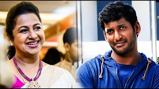 ஆமா இது எப்போ.. விஷால் விஷயத்தில் ஷாக் ஆன ராதிகா!!