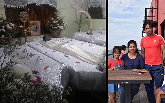 கடலில் மூழ்கி பரிதாபமாக உயிரிழந்த தந்தை, மகள்மார் : பெருந்திரளானோரின் கண்ணீருக்கு மத்தியில் இறுதிக் கிரியை!!