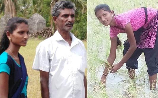 தனியாளாய் ஒரு ஏக்கரில் நடவு நட்ட மாணவி : குவியும் பாராட்டுக்கள்!!
