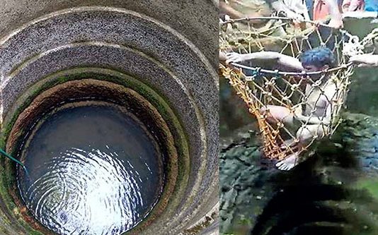 செல்போன் பேச்சால் விபரீதம் : கிணற்றுக்குள் 3 நாட்களாக உயிருக்கு போராடிய இளைஞர்!!