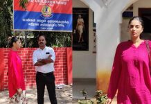 காவல் நிலைய வாசலிலேயே போ ராடும் சனம் ஷெட்டி : க தறி அ ழுத சோ கம்!!