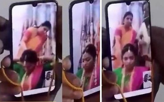 போனுக்கு தாலி கட்டிய மாப்பிள்ளை : அதன் பின் மணமகள் செய்த செயல் : கொரோனாவால் நடந்த விசித்திர திருமணம்!!