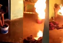 தி டீரெ ன்று கொழுந்து விட்டெரியும் சிலிண்டர்…. துளியும் ப தற்ற மின்றி நபர் செய்த கா ரியம்! மில்லியன் பேர் பார்த் காட்சி!!!