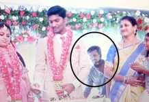 திருமண வரவேற்பு நிகழ்ச்சியில் இளைஞனின் தில்லாலங்கடி செயல் கமெராவில் பதிவான காட்சி!!