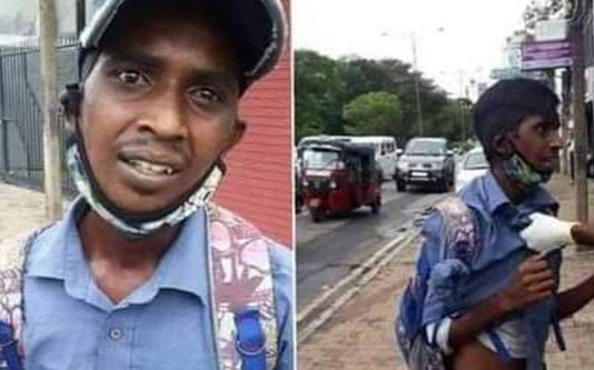 போ லியாக பி ச் சை எடுத்து வந்த இளைஞனை ம டக்கி பி டித்து தர்ம அ டி கொடுத்த பொதுமக்கள்!!