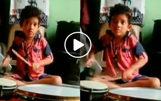 இளையராஜா இசையை அப்படியே கொண்டுவந்த சிறுவன்…வீடியோ காட்சி!!