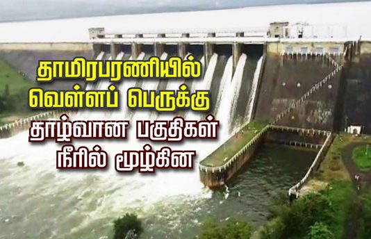 தொடர் கன மழையால் தாமிரபரணி ஆற்றில் வெள்ளப் பெருக்கு..வீடுகளுக்குள் புகுந்த வெள்ளநீர்..!