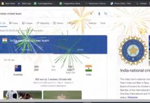 இந்திய கிரிக்கெட் அணியின் வெற்றியை கொண்டாடிய கூகுள்!