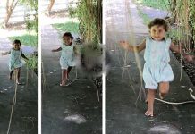 வி ளையா டிய கு ழ ந்தைக்கு நொடியில் கா த் தி ருந்த ஆ ப த்து… எப்படி த ப்பினார்?