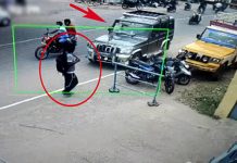 நடந்து சென்ற இ ளைஞர் மீது அதிவேகமாக மோ திய பொலிரோ கார்… ப தை தைக்கும் சிசிடிவி காட்சிகள்!!