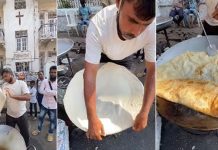 மும்பையில் பிரபலமாகும் பிரமாண்ட பரோட்டா… பரோட்டாவுக்கு சைட் டிஷ்ஷாக அல்வா!