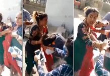 முகக் கவசம் அணியாததற்காக அபராதம் செலுத்தும்படி கேட்ட மாநகராட்சி ஊழியரிடம் பெண் வெ றி ச்செயல்! வெளியான வீடியோ காணொளி!!