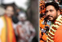 குளித்துக் கொண்டிருந்த நபரிடம் வாக்கு சேகரித்த பா.ஜ.க. ‘நட்சத்திர’ வேட்பாளர்! வைரலாகும் புகைப்படம்!!