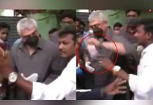 செல்பி எடுக்க முயன்ற ரசிகரின் செல்போனை கோபத்துடன் பறித்த அஜித்! ஓட்டு போட வந்த இடத்தில் பரபரப்பு.. வைரல் வீடியோ!!