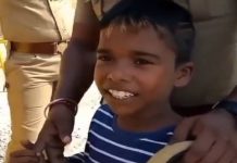 போலீசார் மத்தியில் சூப்பர் சிங்கர் பூவையார் செய்த செயல்! வைரலாகும் வீடியோ காட்சி!!