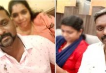 போலீஸ் நிலையத்தில் கணவன் கண்முன்னே மனைவி செய்த செயலால் அதிர்ந்துபோன கணவன்!!