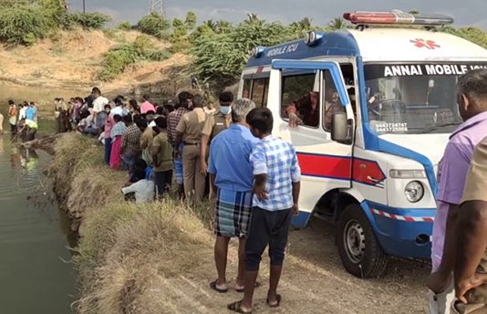 ஆற்றில் மூழ்கிய சிறுமிகள்: காப்பாற்ற முயன்ற தம்பதியினருக்கும் நேர்ந்த சோகம்!!