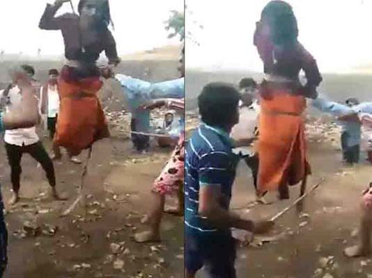 புதுப்பெண்ணை அ.த.ரத்தில் தொ.ங்கவிட்டு அ.டி.த்த குடும்பம்: ப.த.றவைக்கும் வீடியோ காட்சி!!