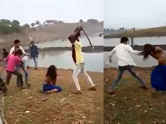 வலியில் க.த.றும் பெண்! ஊரே பார்க்க அ.டி.த்து உதைத்து கொ.டு.மைப் படுத்திய குடும்பத்தினர்! வெளியான அ.தி.ர்ச்சி வீடியோ!!