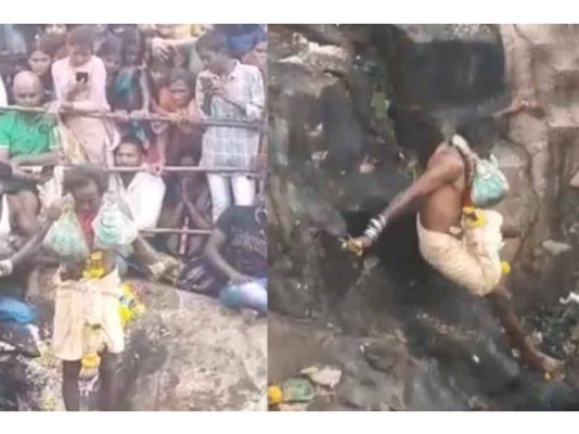 அருள் வந்து ஆடிக்கொண்டிருந்த பூசாரி : திடீரென 40 அடி பள்ளத்தில் தவறி விழுந்ததால் அரங்கேறிய சோகம்: மக்கள் அதிர்ச்சி!!