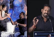 மேடையில் இரட்டை வசனம் : நடிகையின் கையை பிடித்து அத்துமீறி நடந்து கொண்ட ரோபோ சங்கர்!!