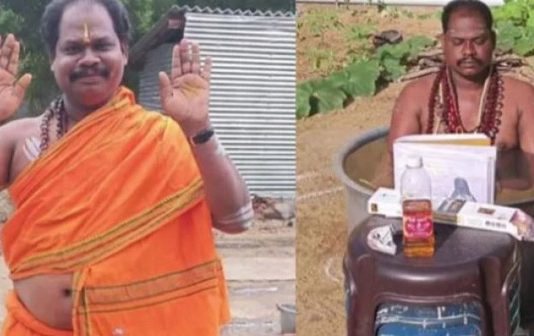 காதலிக்கும் பெண்ணை வசியம் செய்து தருவதாக அண்டா சாமியார் செய்த செயல்!!