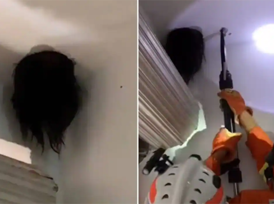 தலைகீழாக தொங்கிய பெண்ணின் தலை… பேரதிர்ச்சியில் உறைந்த குடும்பத்தினர்: திகில் திரைப்படத்தையும் மிஞ்சிய காட்சி!!