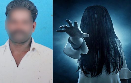 மனைவிக்கு பேய் பிடித்ததாக நினைத்த கணவனின் வெறிச்செயல்!!