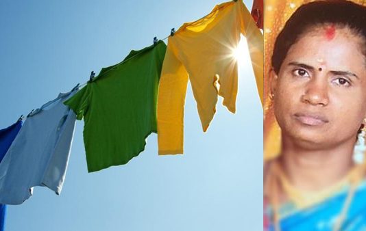 மொட்டை மாடியில் காய்ந்த துணிகளை எடுக்கச் சென்ற பெண்ணுக்கு நேர்ந்த சோகம் : அதிர்ச்சியில் குடும்பத்தினர்!!