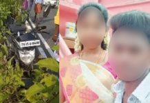 தாலி கட்டி வரும்போது காதலன் பலி : காதல் ஜோடிக்கு நேர்ந்த சோகம்!!