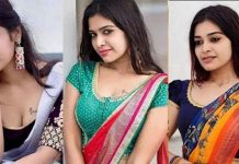 லோ நெக் உடையில் மெல்லிய துணியால் முன்னழகை மறைத்த படி போஸ் கொடுத்த தர்ஷா குப்தா!!