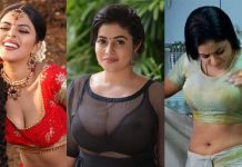 புடவையில் கட்டழகை காட்டி ரசிகர்களை உசுப்பேற்றிய பூர்ணா!!