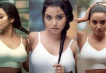 டைட் பனியனில் நச்சுன்னு தெரியுது… முன்னழகை எடுப்பாக காட்டி ரசிகர்களை கிறங்கடிக்கும் சயானி பிரதன்!!