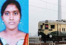 மின்சார ரயிலில் இருந்து ஆற்றில் குதித்த இளம்பெண் : அலறிய பயணிகள்!!