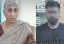 மகனை அரிவாளால் வெட்டிய பெற்ற தாய் : அதிர்ச்சியூட்டும் சம்பவம்!!