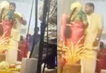 மணமேடையில் இருந்து திடீரென ஓட்டம் பிடித்த மணப்பெண் : அதிர்ச்சியில் மணமகன்!!
